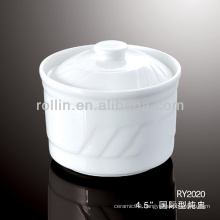 good quality chinese white porcelain soup cup